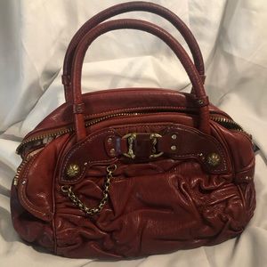 JUICY COUTURE Red Riot Handbag vintage Leather